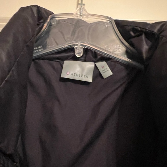 Athleta Black Quilted Jacket Size M - Picture 4 of 5